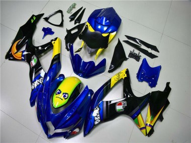 2008-2010 Suzuki GSXR 600/750 Motorcycle Fairings - Blue Yellow Shark Canada Websites