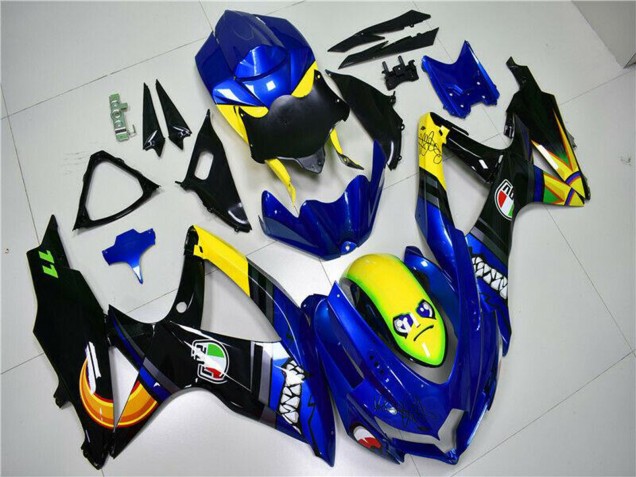 2008-2010 Suzuki GSXR 600/750 Motorcycle Fairings - Blue Yellow Shark Canada Websites