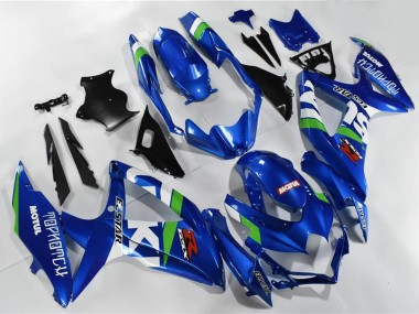2008-2010 Suzuki GSXR 600/750 Motorcycle Fairings - Blue White Green Black Canada Websites
