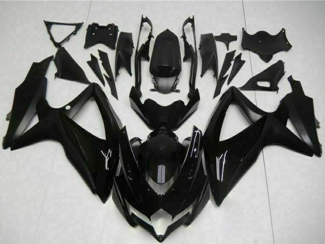 2008-2010 Suzuki GSXR 600/750 Motorcycle Fairings - Glossy Black Matte Black Canada Websites