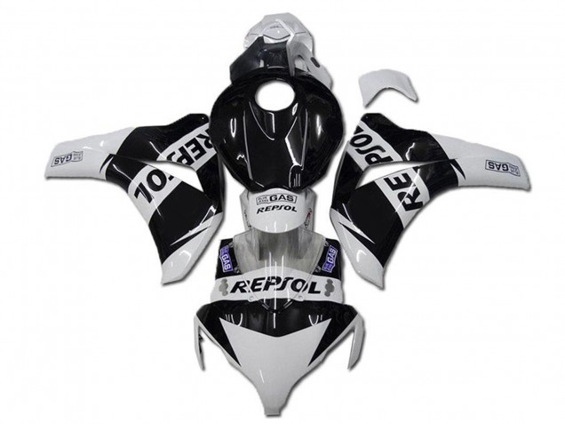 2008-2011 Honda CBR1000RR Motorcycle Fairings - White Glossy Black Repsol Canada Websites