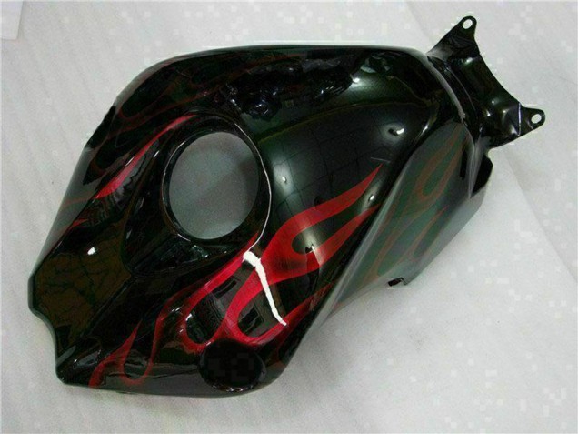 2008-2011 Honda CBR1000RR Motorcycle Fairing Kits - Glossy Black Red Flame Canada Websites