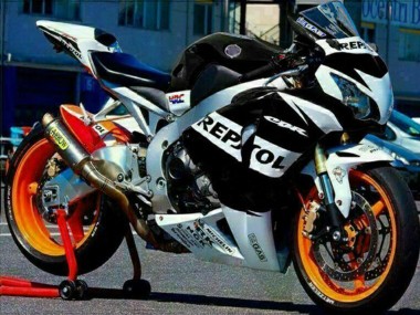 2008-2011 Honda CBR1000RR Motorcycle Fairings - Silver White Glossy Black Repsol Canada Websites