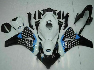 2008-2011 Honda CBR1000RR Motorcycle Fairing - White Blue Glossy Black Canada Websites