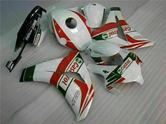 2008-2011 Honda CBR1000RR Motorcycle Fairings - White Red Green Castrol Canada Websites