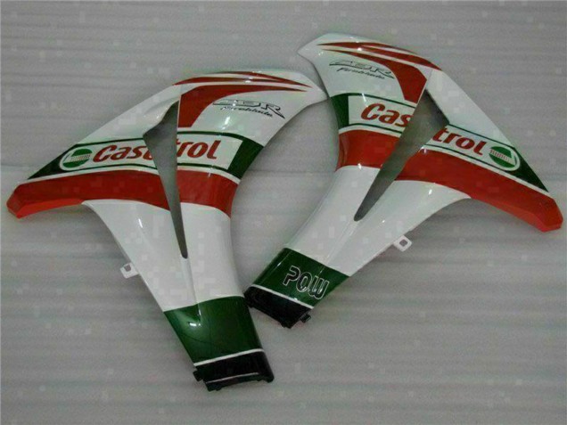 2008-2011 Honda CBR1000RR Motorcycle Fairings - White Red Green Castrol Canada Websites