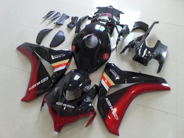 2008-2011 Honda CBR1000RR Motorcycle Fairings - Glossy Black Red Mugen Canada Websites