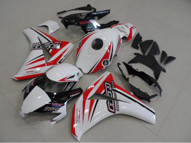 2008-2011 Honda CBR1000RR Motorcycle Fairings - White Red Glossy Black HRC Canada Websites