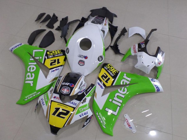 2008-2011 Honda CBR1000RR Motorcycle Fairings - White Green Yellow Glossy Black Linear 12 Canada Websites