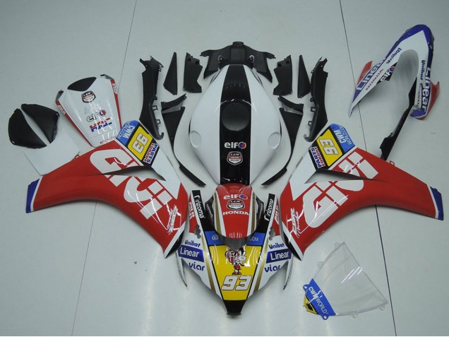 2008-2011 Honda CBR1000RR Motorcycle Fairings - White Red Yellow Black Givi 93 Canada Websites