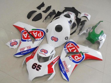 2008-2011 Honda CBR1000RR Motorcycle Fairings - White Red Blue Pata 65 Canada Websites