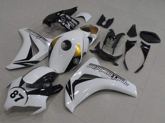 2008-2011 Honda CBR1000RR Motorcycle Fairings - White Gold Glossy Black 87 Canada Websites