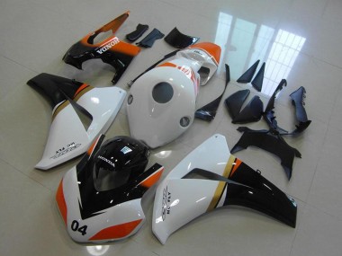 2008-2011 Honda CBR1000RR Motorcycle Fairings - White Orange Glossy Black Racing Canada Websites