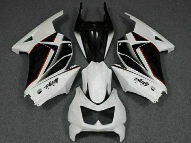 2008-2012 Kawasaki EX250 Motorcycle Fairings - White Black Ninja Canada Websites