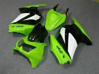 2008-2012 Kawasaki EX250 Motorcycle Fairings - Green White Black Canada Websites