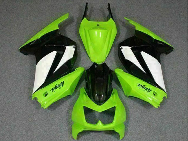 2008-2012 Kawasaki EX250 Motorcycle Fairings - Green White Black Canada Websites
