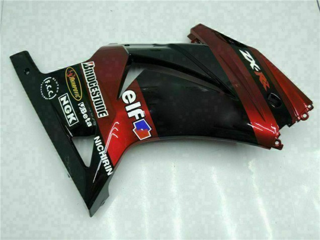 2008-2012 Kawasaki EX250 Motorcycle Fairings - Glossy Black Maroon Red Canada Websites