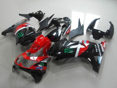 2008-2012 Kawasaki ZX250R Motorcycle Fairings - Glossy Black Red White Green Monster Motul Canada Websites