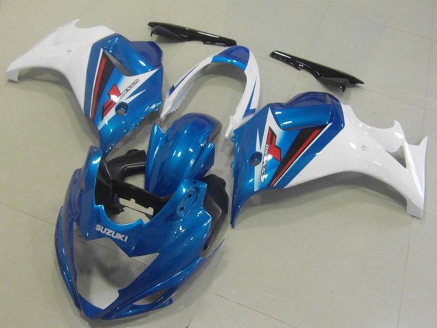 2008-2013 Suzuki GSX650F Motorcycle Fairings - White Blue Canada Websites