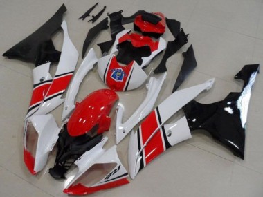 2008-2016 Yamaha YZF R6 Motorcycle Plastics - White Red Glossy Black Canada Websites
