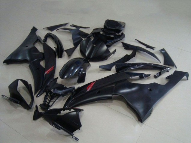 2008-2016 Yamaha YZF R6 Motorcycle Fairings - Glossy Black Matte Black Canada Websites
