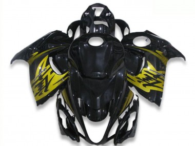 2008-2020 Suzuki GSXR 1300 Hayabusa Motorcycle Fairings - Glossy Black Yellow Canada Websites