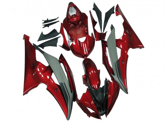 2008-2016 Yamaha YZF R6 Motorcycle Fairings - Red Grey Canada Websites