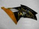 2008-2016 Yamaha YZF R6 Motorcycle Fairings - Glossy Black Gold Flame Canada Websites
