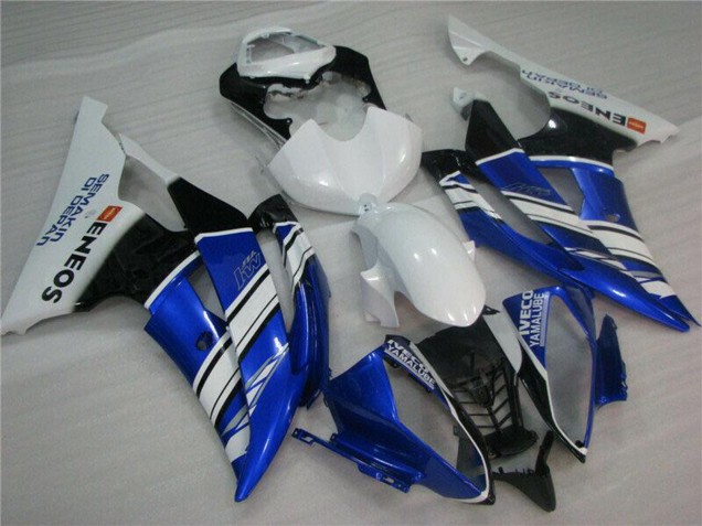 2008-2016 Yamaha YZF R6 Motorcycle Fairings - White Blue Black ENEOS Semakin Didepan Canada Websites