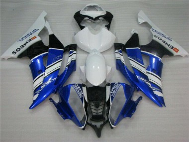 2008-2016 Yamaha YZF R6 Motorcycle Fairings - White Blue Black ENEOS Semakin Didepan Canada Websites
