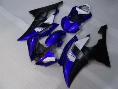 2008-2016 Yamaha YZF R6 Motorcycle Fairings - White Blue Matte Black Canada Websites
