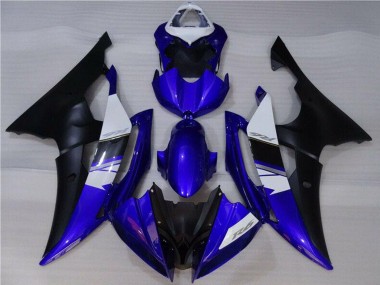 2008-2016 Yamaha YZF R6 Motorcycle Fairings - White Blue Matte Black Canada Websites