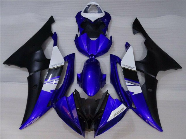 2008-2016 Yamaha YZF R6 Motorcycle Fairings - White Blue Matte Black Canada Websites