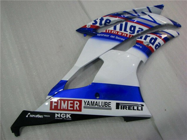 2008-2016 Yamaha YZF R6 Motorcycle Fairings - White Blue Red Sterilgarda Volvo Fimer Yamalube Canada Websites