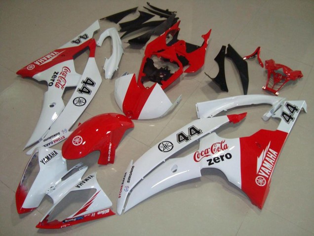 2008-2016 Yamaha YZF R6 Motorcycle Fairings - White Red Cocacola 44 Canada Websites