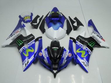 2008-2016 Yamaha YZF R6 Motorcycle Fairings - Blue White Glossy Black Green Monster MoviStar Yamalube ENEOS Canada Websites