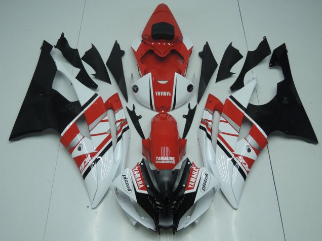 2008-2016 Yamaha YZF R6 Motorcycle Fairing - White Red Black Canada Websites