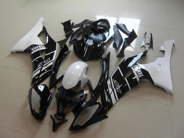2008-2016 Yamaha YZF R6 Motorcycle Fairing - White Glossy Black Canada Websites