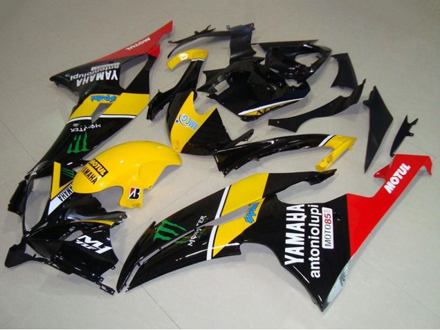 2008-2016 Yamaha YZF R6 Motorcycle Fairings - Yellow Red Glossy Black Green Monster Motul Canada Websites