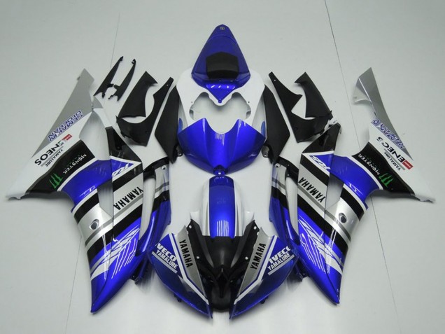 2008-2016 Yamaha YZF R6 Motorcycle Fairings - White Blue Silver Black Monster ENEOS Yamalube Semakin Didepan Canada Websites