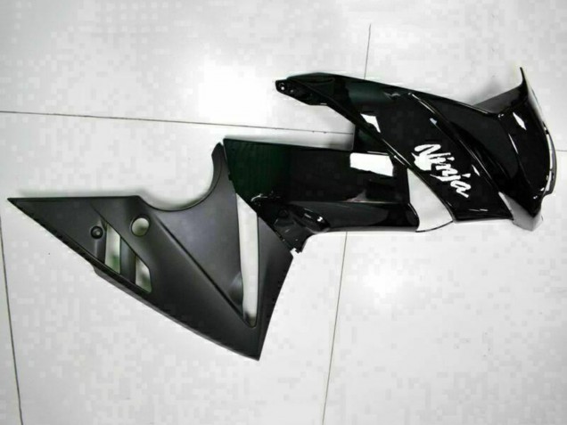 2009-2011 Kawasaki EX650 Motorcycle Fairings - Glossy Black White Decal Canada Websites