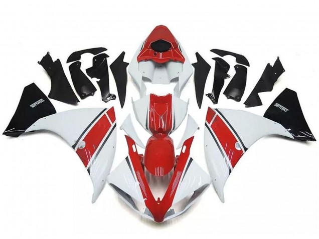 2009-2011 Yamaha YZF R1 Motorcycle Fairings - White Red Black Canada Websites