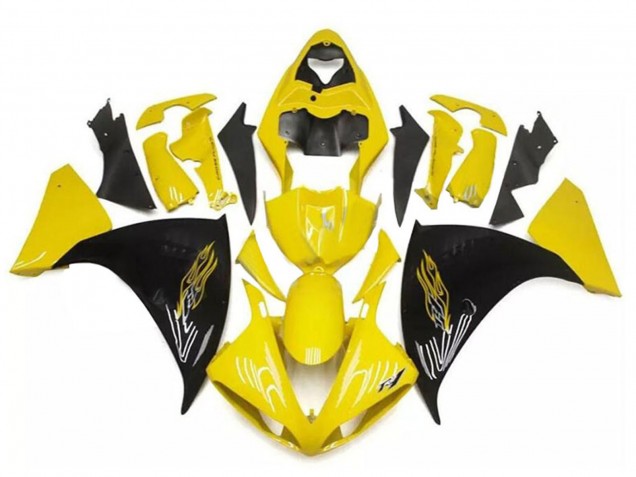 2009-2011 Yamaha YZF R1 Motorcycle Fairings - Yellow Black Canada Websites
