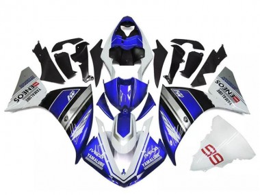 2009-2011 Yamaha YZF R1 Motorcycle Fairings - White Blue Black Yamalube ENEOS M1 Canada Websites