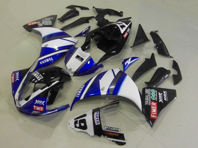 2009-2011 Yamaha YZF R1 Motorcycle Fairings - White Blue Black Fimer Yamalube Canada Websites