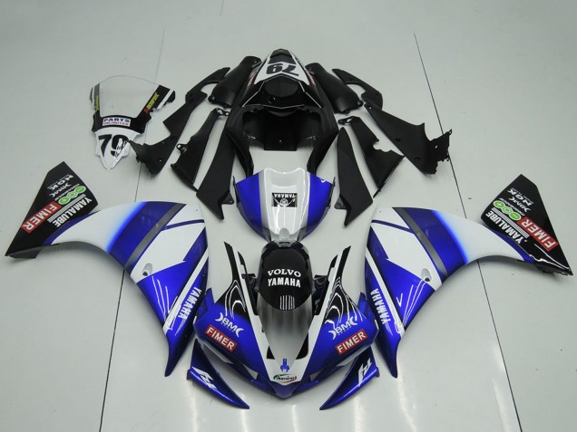 2009-2011 Yamaha YZF R1 Motorcycle Fairings - White Blue Black Sterilgarda Canada Websites