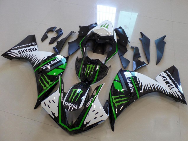 2009-2011 Yamaha YZF R1 Motorcycle Fairings - White Blue Black Green Monster Canada Websites