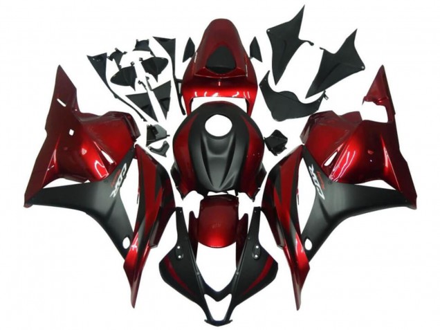 2009-2012 Honda CBR600RR Motorcycle Fairings - Red Matte Black Canada Websites