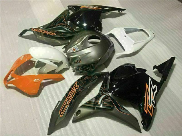 2009-2012 Honda CBR600RR Motorcycle Fairings - White Orange Glossy Black Canada Websites