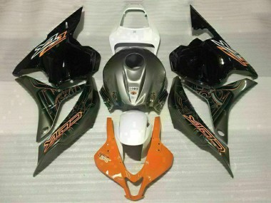 2009-2012 Honda CBR600RR Motorcycle Fairings - White Orange Glossy Black Canada Websites